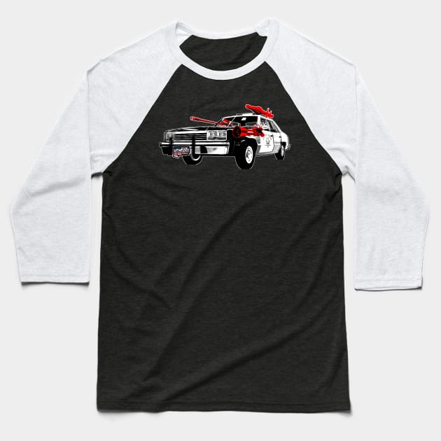 Highway Punchado Car Upgraded v. Blank Text Code RED Baseball T-Shirt by punchado